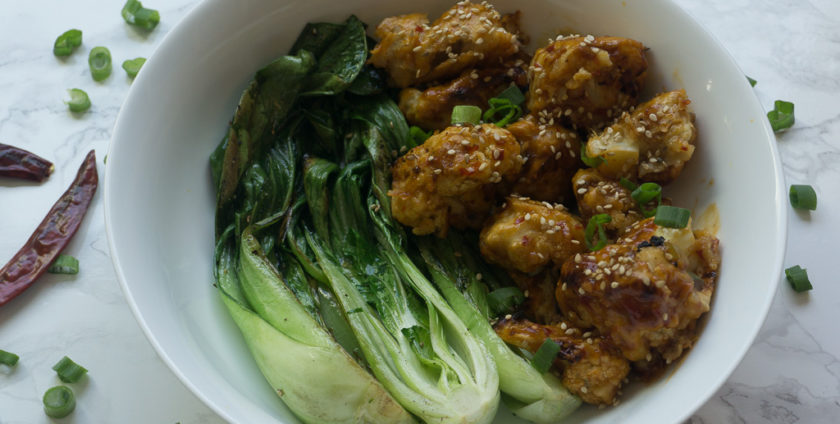 Healthy General Tso Cauliflower